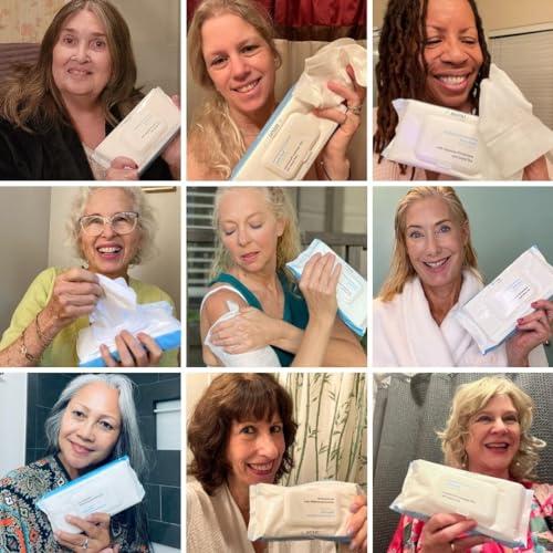 Mirai Mirai Clinical's Deodorizing Body Wipes for Women & Men - Cleansing & Refreshing Deodorant Wipes Women & Men Love - Fights Nonenal Body Odor - For Whole Body Usage - Unscented - 3 packs.