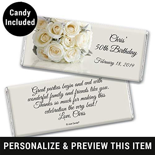 WH Candy Personalized Birthday Candy Chocolate Bars (12 Count)