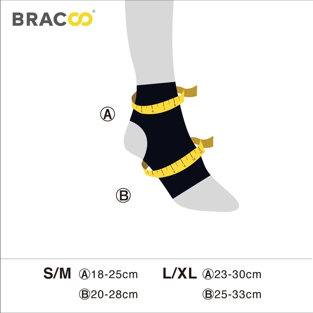 Bracoo Bracoo Ankle Support Brace For Men & Women, Compression Sleeve Strap Wrap, Sprains, Arthritis, Pain Relief, Sports Injuries and Recovery, Breathable Neoprene Brace, FS10