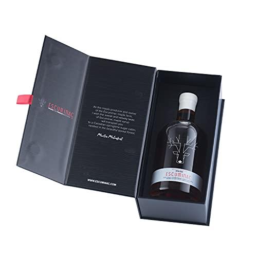 Escuminac Escuminac Canadian Maple Syrup, 16.9 Fl Oz Glass Bottle & Gift Box. Extra Rare, Amber Rich Taste. 100% Pure & Organic. Gourmet Gift.