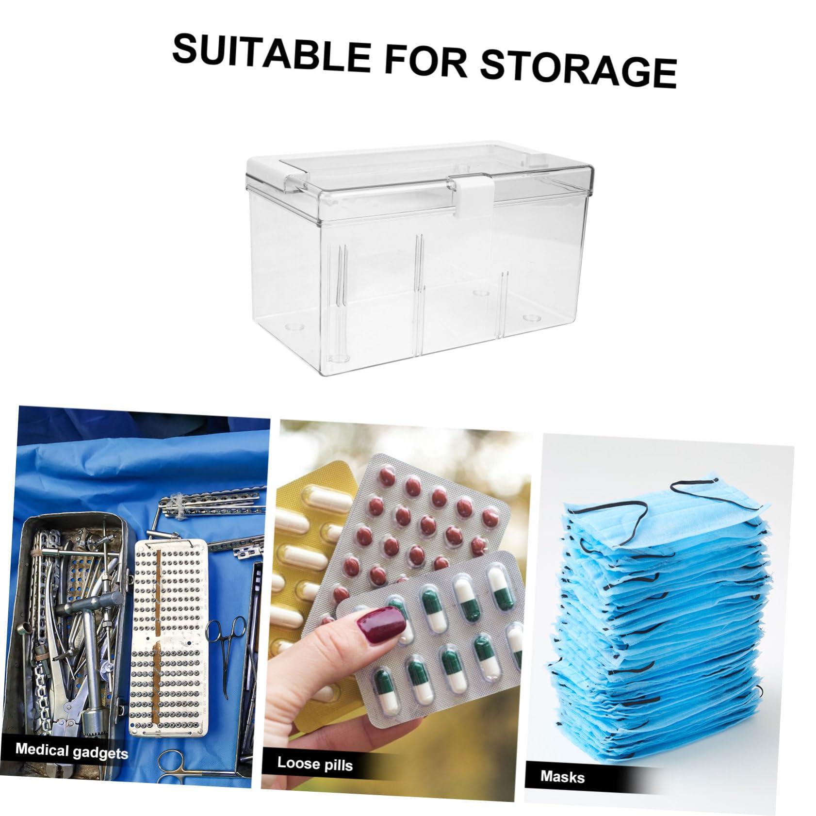 FOMIYES FOMIYES Box Portable Kit Makeup Travel Containers Portable Medicine Container Travel Medicine Case Carrying Case Plastic Storage Bins The Pet Emergency Kit Camping