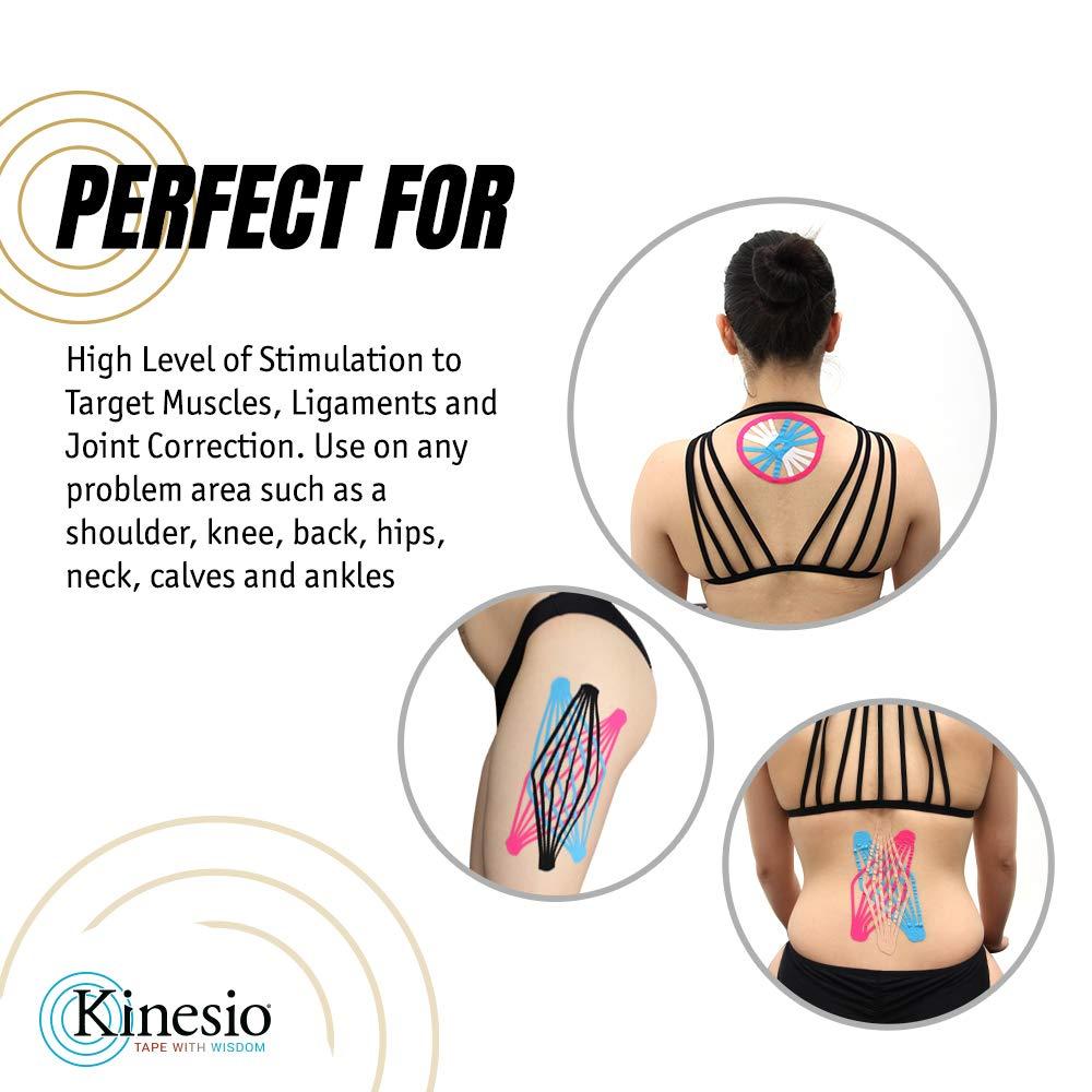 Kinesio Kinesio Taping - Elastic Therapeutic Athletic Tape Tex Gold FP - Bulk Roll - Blue – 2 in. x 103 ft