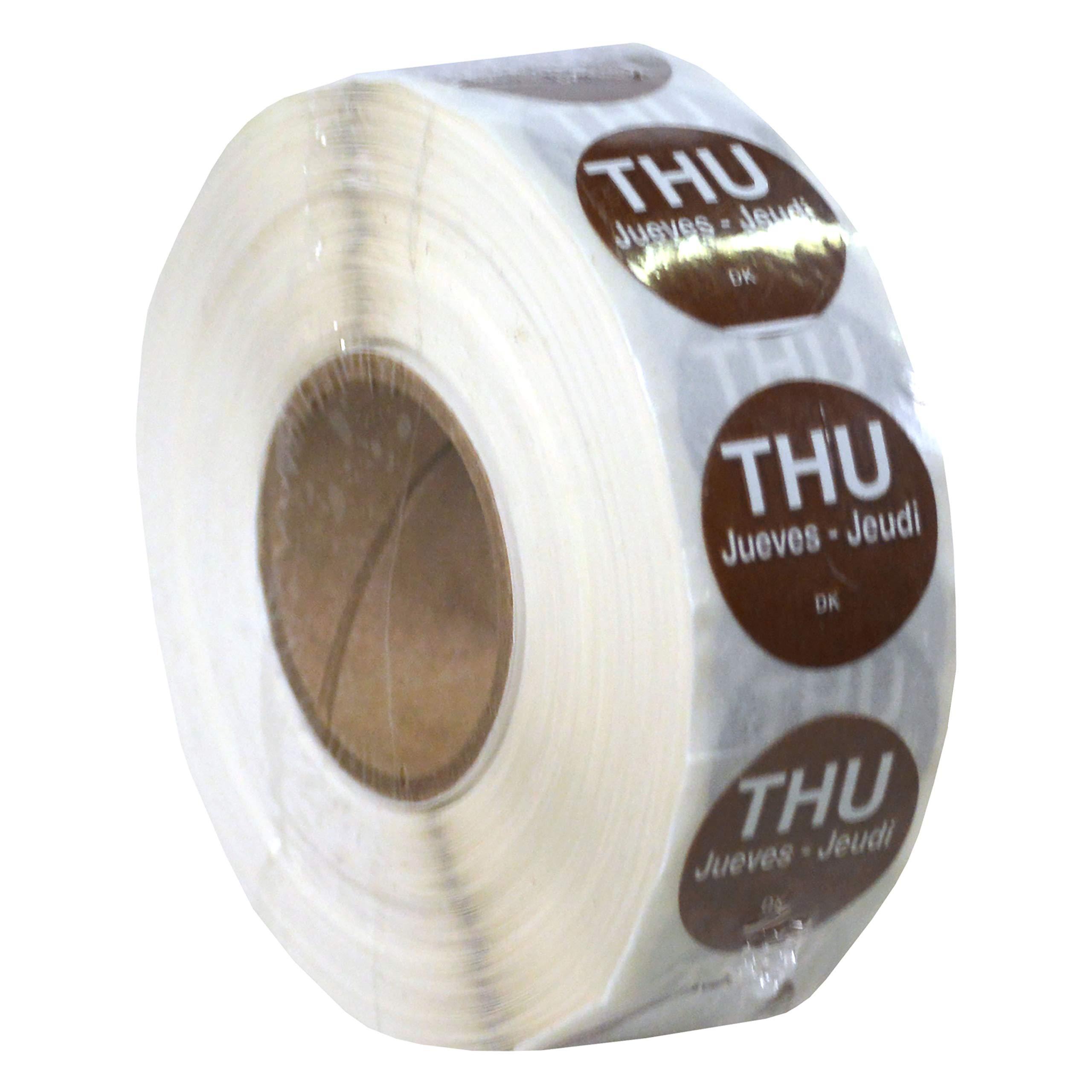 DayMark Safety Systems DayMark Day of the Week 1" x 1" Removable Label, THU (Roll of 1,000) (Pack of 3)
