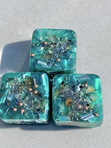 Rise Perspective Green Purple 2 Mini Cube Tower Busters Crystal Orgone (Green Purple)