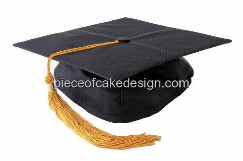 Art of Eric Gunty 1/4 Sheet ~ Graduation Cap With Gold Tassel ~ Edible Cake/Cupcake Topper!!!
