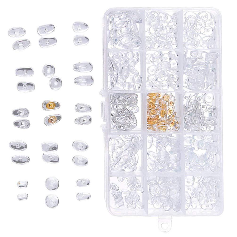 Milisten Milisten 1 Set Eyeglass Repair kit Nose Pads for Glasses Sunglasses Nose Pads Sunglass Repair kit Silicone Nose Pads Glasses Nose Grips Glasses Accessories Glasses Repair Tool Multifunction