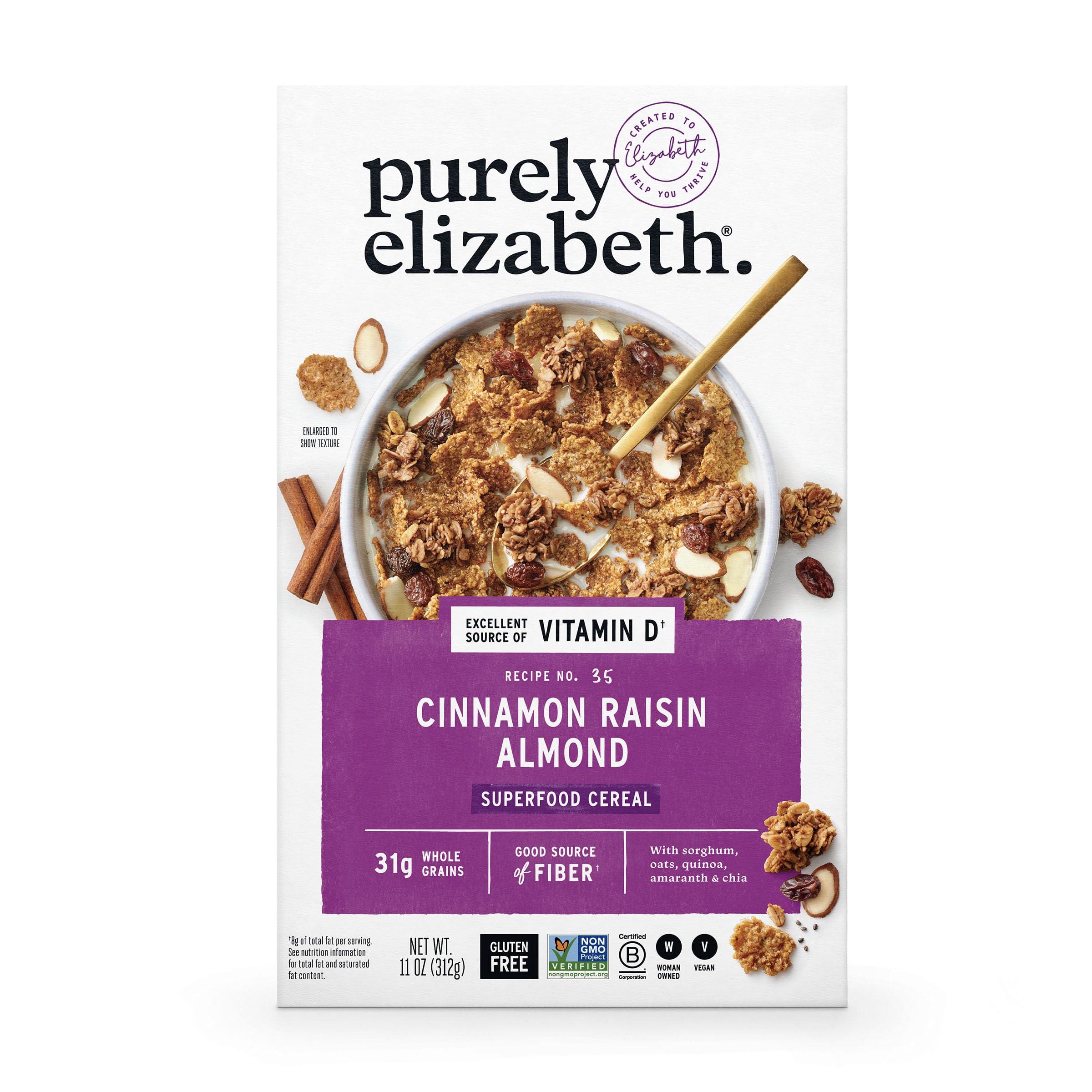 purely elizabeth. PURELY ELIZABETH Oatmeal Raisin Cereal, 11 OZ
