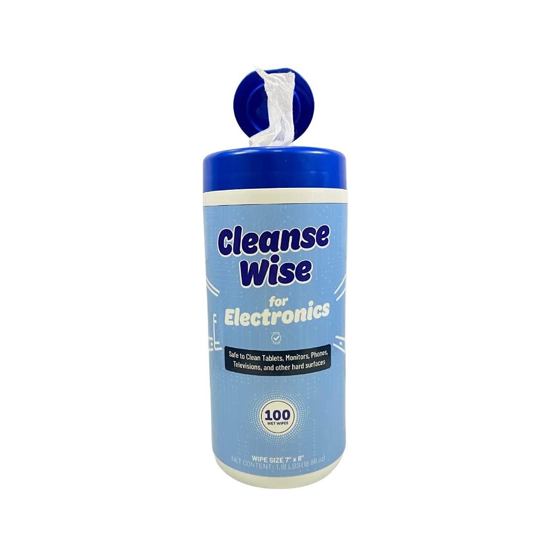 Cleanse Wise Cleanse Wise Electronic Cleaning Wipes 100 Ct, White (CL100TAL)