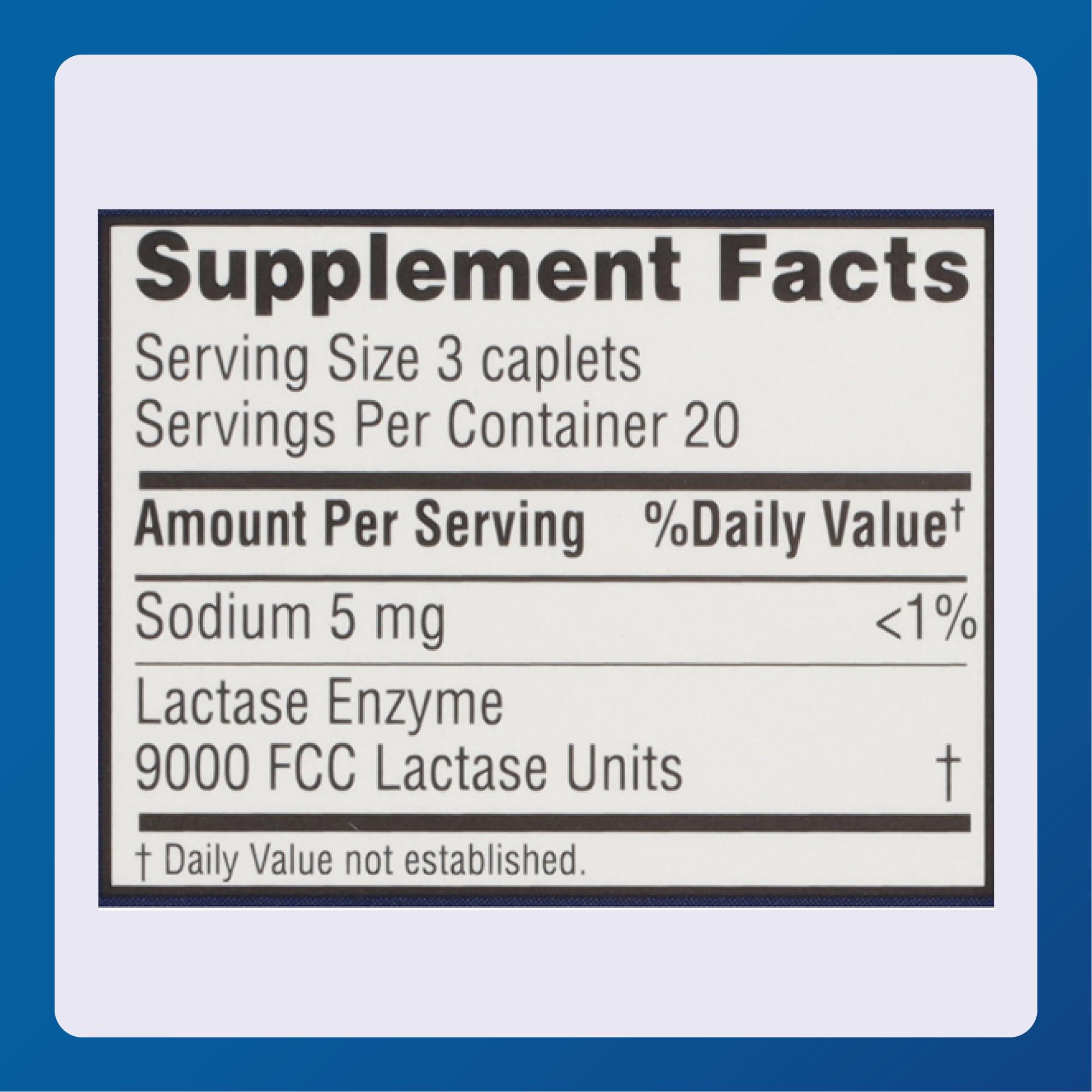 Major Major Fast Acting Dairy Aid Lactase Enzyme Supplement for Prevention of Gas Diarrhea Bloating - 32 Caplets