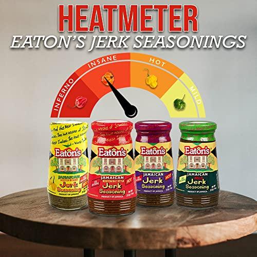 Eaton's Eaton's Authentic Jamaican Jerk Seasoning - Easy to Use, Spicy, Flavorful Caribbean Jerk Seasoning, BBQ Rubs, Grilled Chicken Seasoning or Marinade with Jerk Cooking Recipe eBook (Boston Bay, 2 Pack)