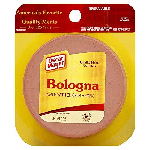 Oscar Mayer Kraft Oscar Mayer Sliced Bologna, 8 Ounce -- 12 per case.
