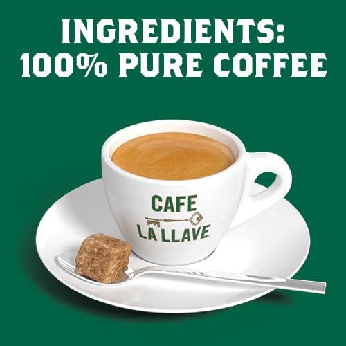 Cafe La Llave Cafe La Llave Dark Roast Espresso Ground Cuban Coffee, 8.8 oz (Pack of 12) - Rich and Bold - Premium Arabica Beans