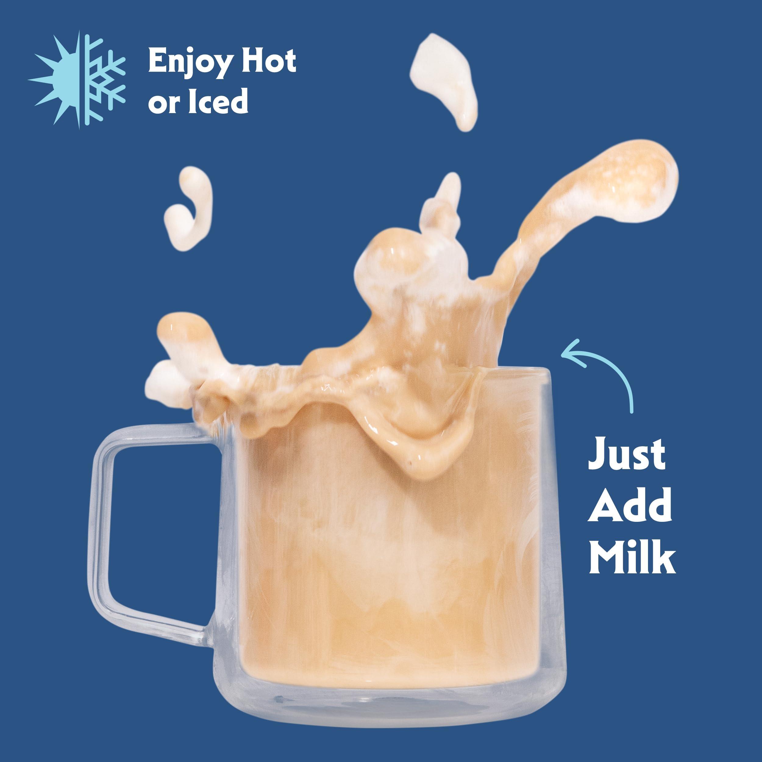 Stash STASH Earl\'s Delight Earl Grey Tea Latte Concentrate - Barista Style Caffeinated Black Tea Beverage - Crafted in Oregon - Plant Based and Dairy-Free, Serve Hot or Iced, 32 fl oz (Pack of 6)