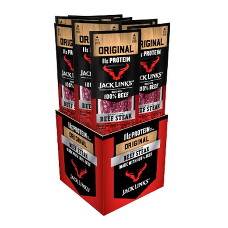 Jack Link's Jack Link's Original Beef Steak 1 oz. Packet - Total Qty: 12