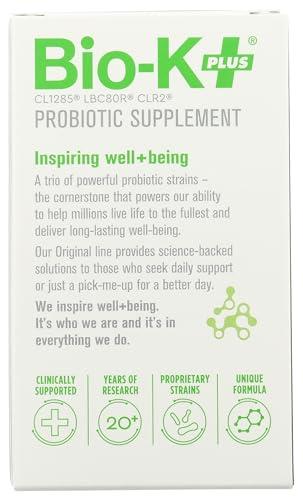 BIO-K PLUS Bio-K + Extra Care Probiotic Supplement Capsules for Adult Men and Women, 80 Billion Active Bacteria, Promotes Immune System Health - Vegan & Gluten-Free Delayed Release, 20 Capules/Box