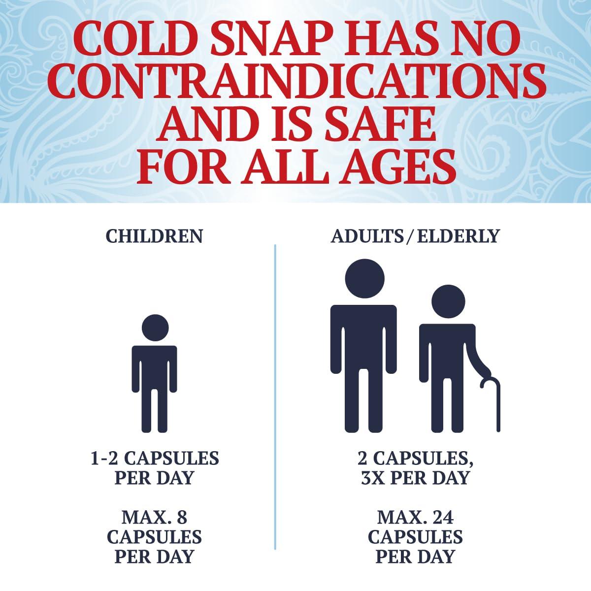 Snap Dynasty Herb Company Snap Dynasty Cold Snap - 120ct Capsules, Pack of 1 - Plant Based Comprehensive Immune Health Support for All Ages, Rapid Supplements for Cold and Flu Support, No Contraindications