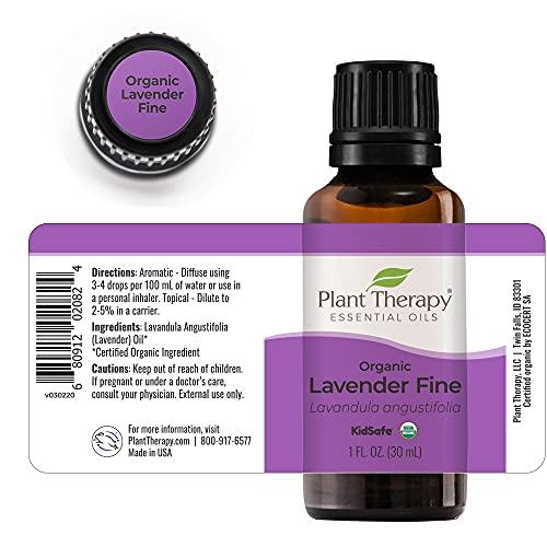 Plant Therapy Plant Therapy Organic Lavender Fine 30 mL (1 oz) 100% Pure USDA Certified, Undiluted, Therapeutic Grade