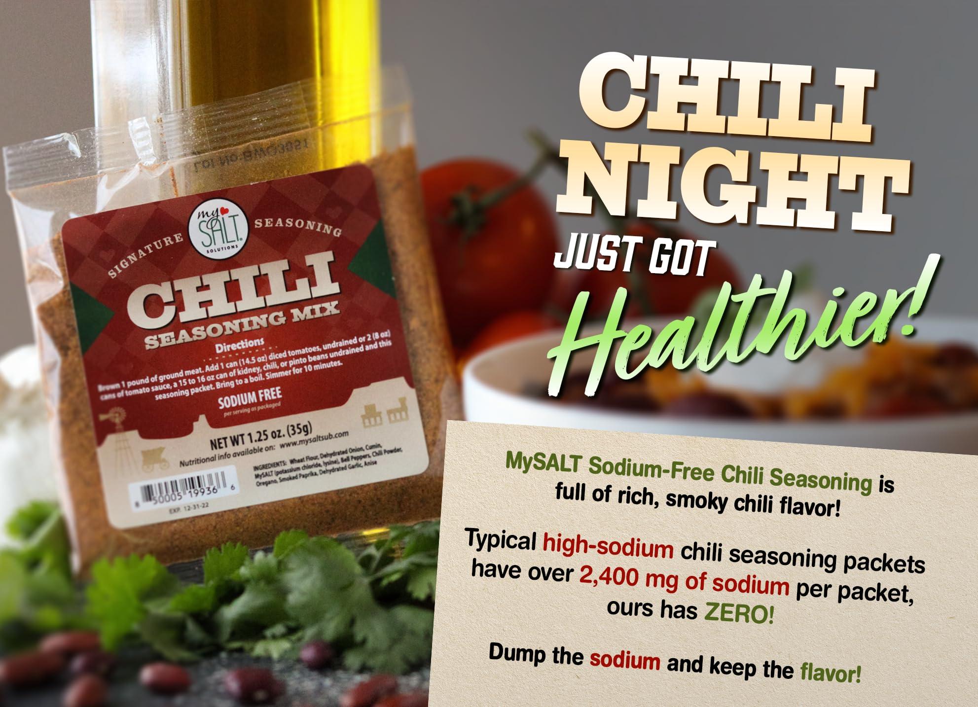 My Salt MySALT Chili Seasoning Mix Sodium Free, 3 Pack