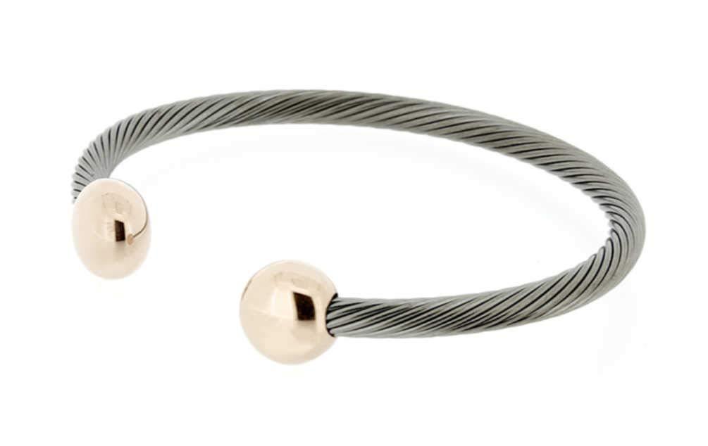 QRAY QRay Deluxe Pink Goldtone Combo Bracelet SIZE SMALL Q-Ray Q Ray Q.Ray