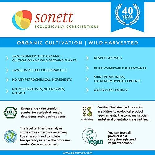 SONETT ECOLOGICALLY CONSCIENTIOUS Sonett Organic Dishwashing Liquid, All Purpose Cleaner Sensitive Skin For People With Allergies 17 Fl.Oz (Pack of 6))