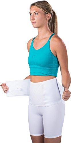 Saunders Saunders S'port All Back Support with White Compression Shorts: Men's, Small (Waist: 28" - 30")