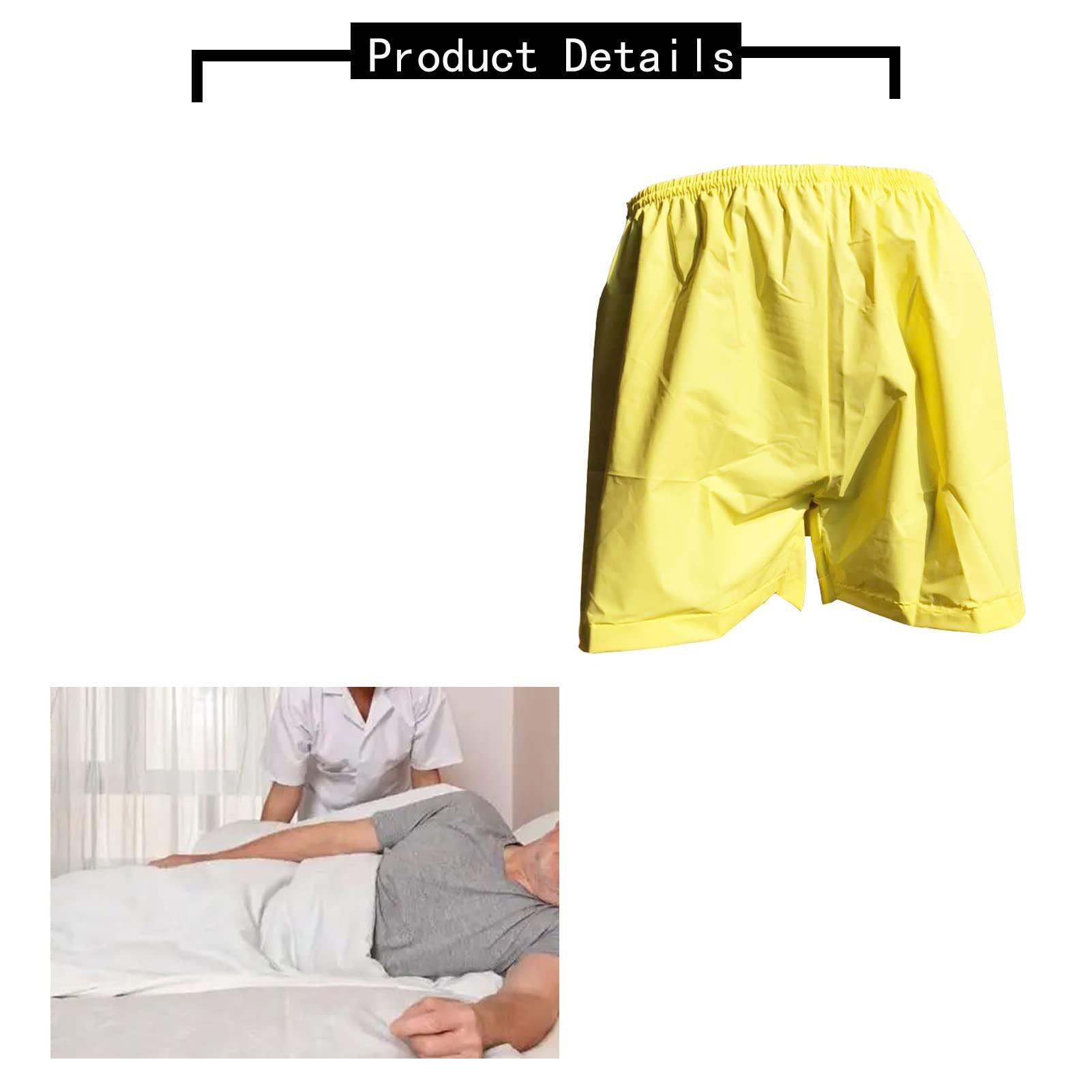 Generic Incontinence Boxer Shorts,Leak Resistant,Washable,Waterproof,Underwear Pants,Reusable,Yellow,1 Pack ( Size : X-Large )