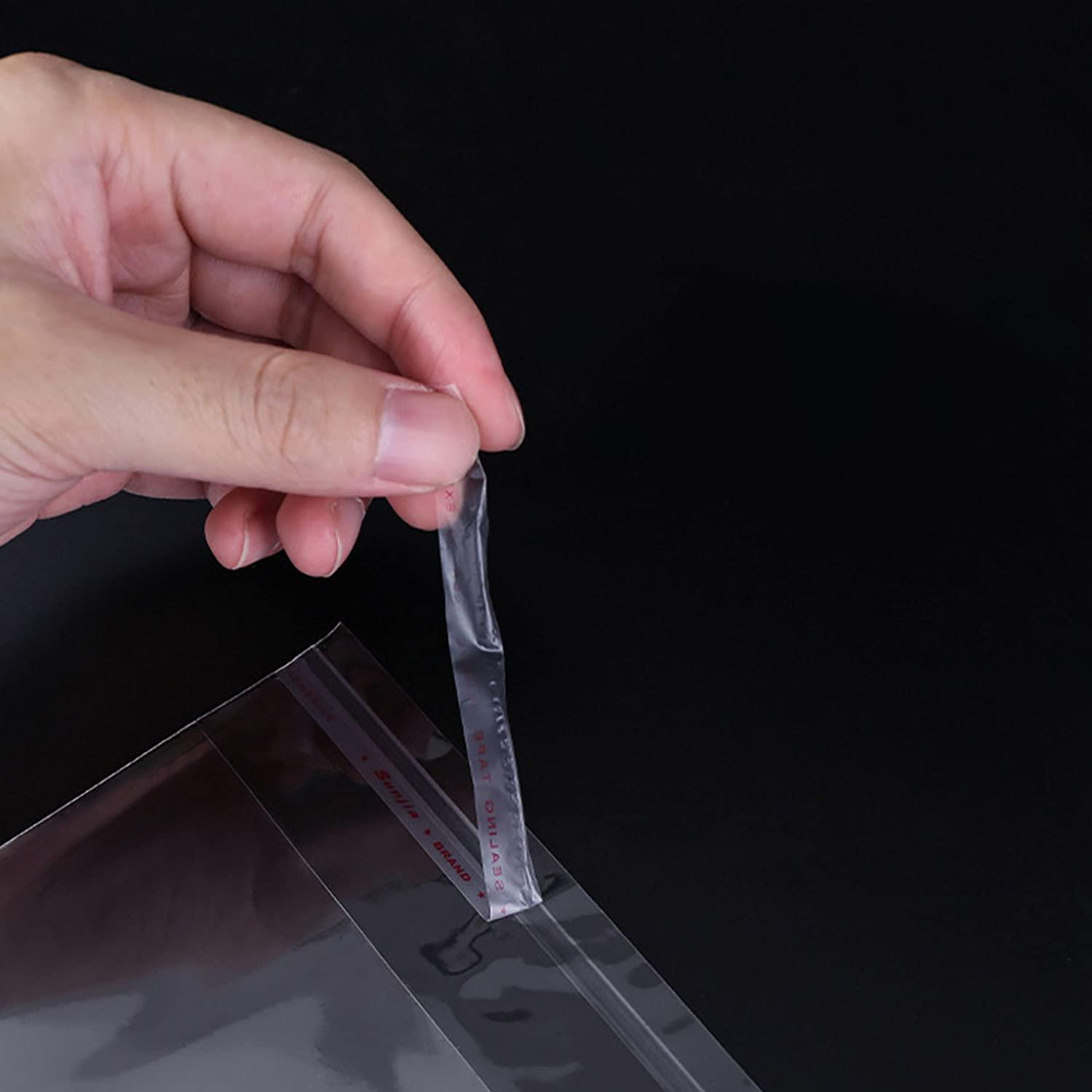 Easytle 2000 Pcs 2\'\' x 3\'\' Clear Resealable Cellophane Cello Bags Resealable Adhesive on Flap Self Sealing OPP Poly Bags Tiny Clear Bags Clear Plastic Poly Bags for Jewelry Candies Cookies Decorative