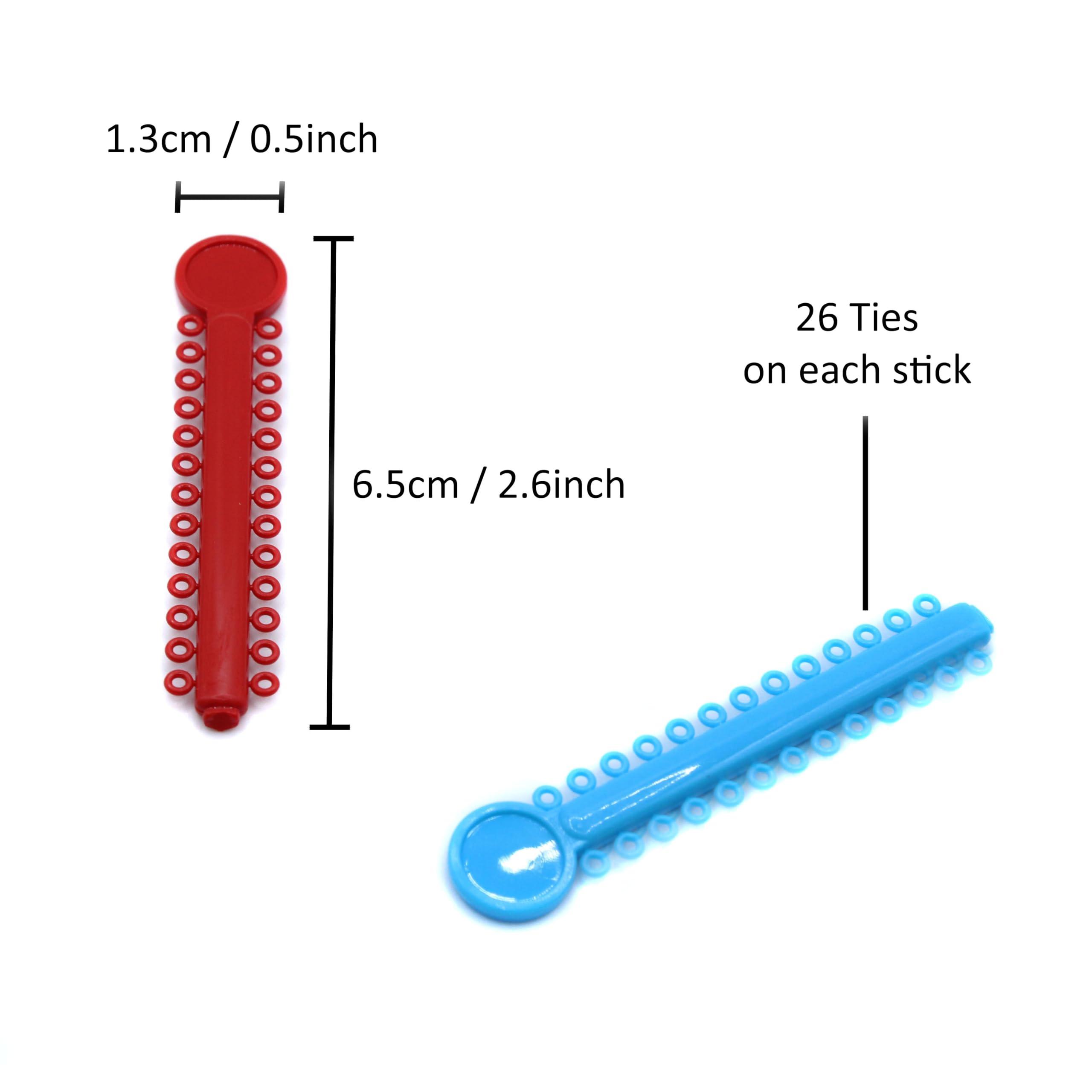 Generic 1040 O-Rings - Orthodontic Elastomeric Ligature Ties for Braces. Elastic O-Ring Rubber Bands for Orthodontic Brackets. (Clear)