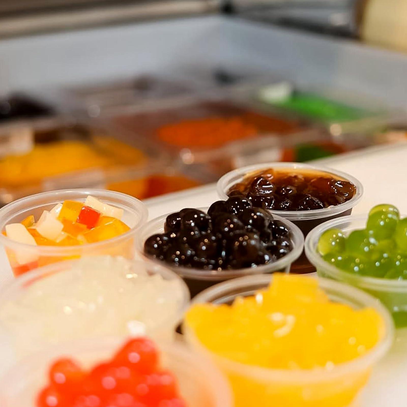 Unique Gelatin Shot Cups with Lids - 2 oz (Pack of 50) - Perfect for Jello Shots, Desserts & Samples - Durable & Leakproof