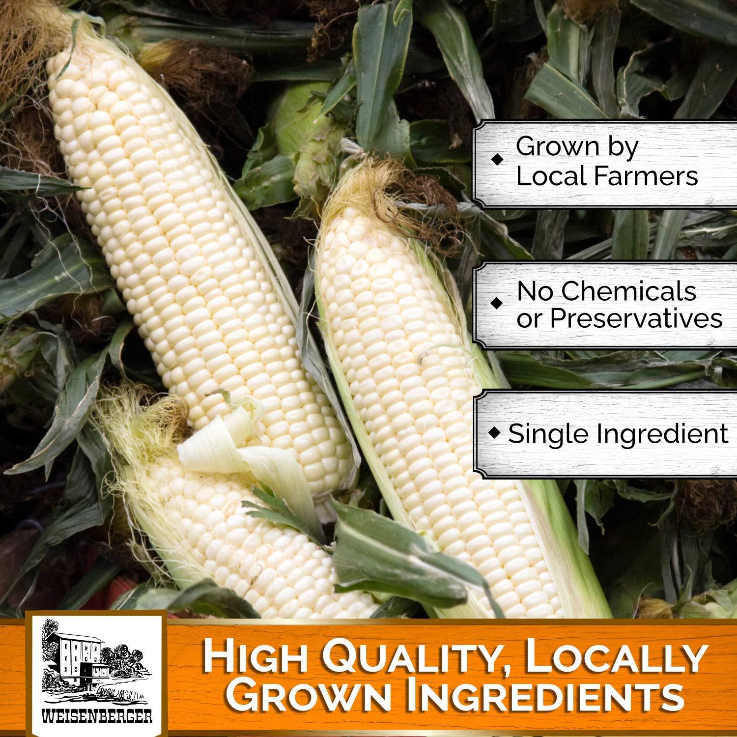 Weisenberger Weisenberger Stone Ground Corn Meal - Fine Ground Cornmeal for Bread, Fish Batter, and More - Bolted White Cornmeal - Made from Local, Non GMO Corn- 5 lb