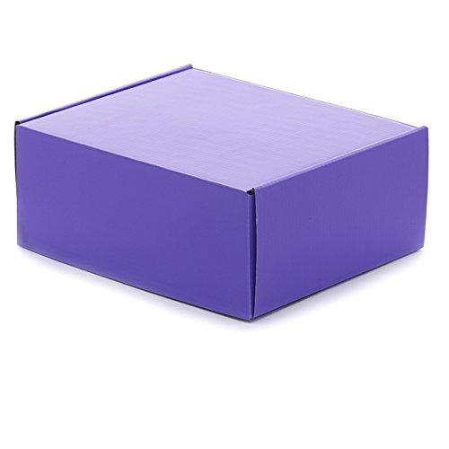 Paper Mart 50ea - 13 X 10 X 2 Purple Corrugated Tuck Top Box