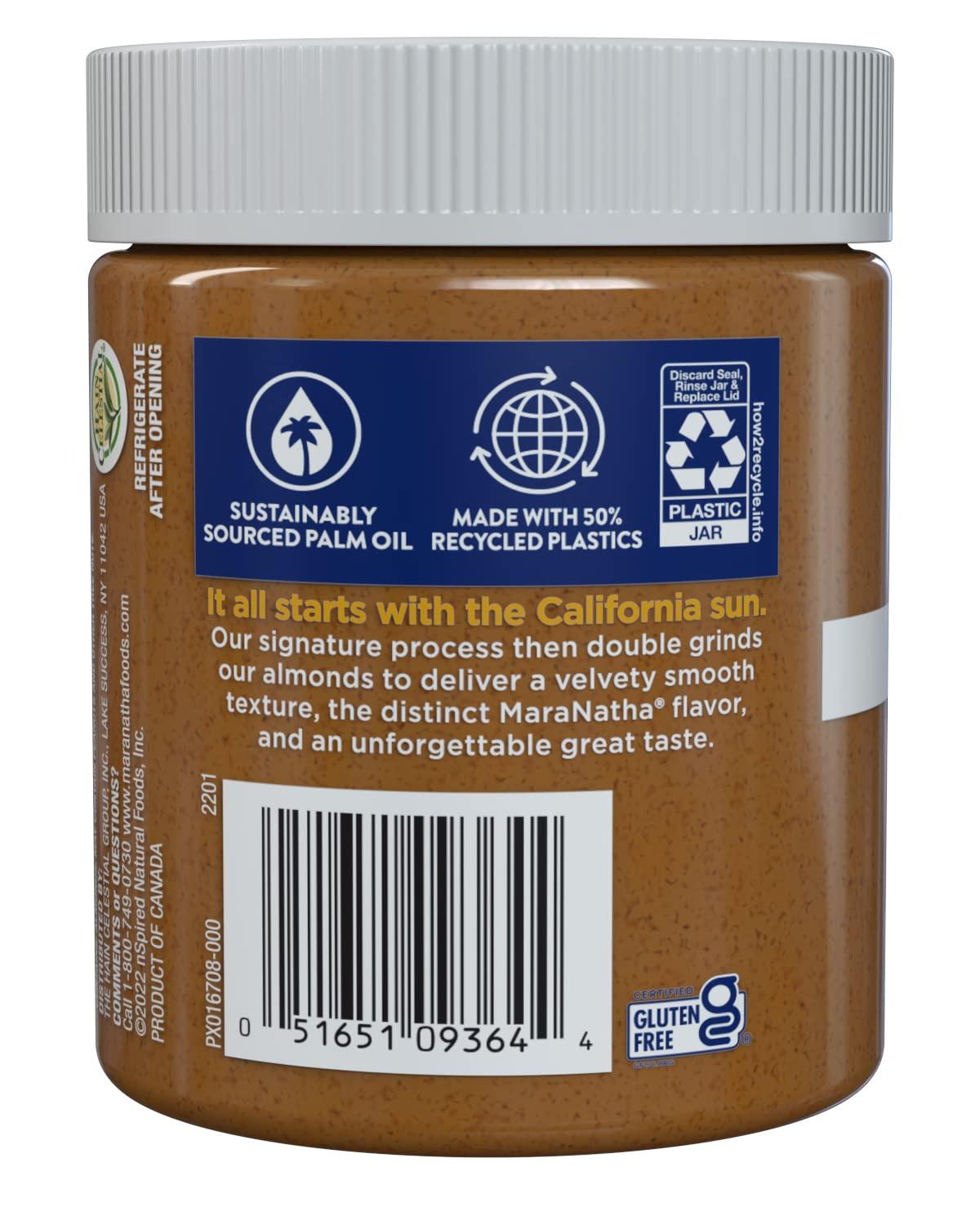 MARANATHA MaraNatha No Stir Creamy Roasted Caramel Almond Butter, 12oz (Pack of 2)
