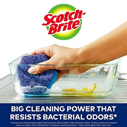 3M Scotch-Brite Scrub Sponge, Non-scratch, 9-Count