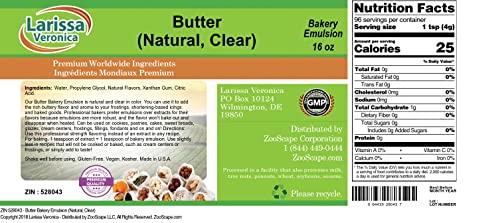Larissa Veronica Butter Bakery Emulsion (Natural, Clear) (16 oz, ZIN: 528043) - 3 Pack