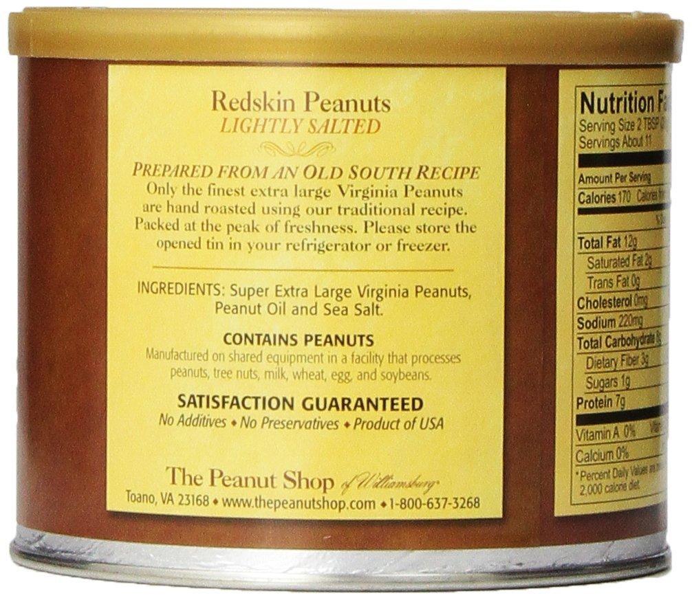 The Peanut Shop of Williamsburg The Peanut Shop of Williamsburg Redskin Peanuts, Roasted & Salted, 10.5 Ounce