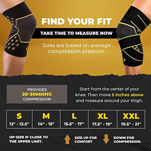 CopperJoint CopperJoint Knee Compression Sleeve PRO for Men & Women - Knee Brace For weightlifting, Sports Injury & Knee Support - Helps Blood Flow, Pain Relief & Management - Copper Infused Nylon (Small)