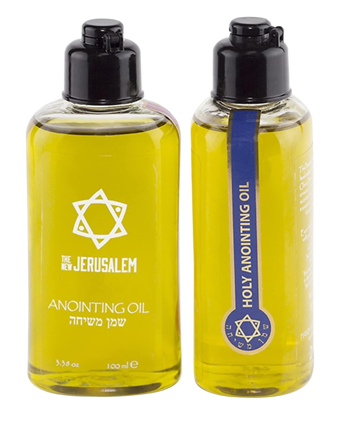 Spring Nahal Holy Anointing Oil from Israel, Holy Spiritual Oils Bottles from Jerusalem Blessed, Handmade with Natural Ingredients and Blessed for Wedding Ceremony, Religious Use, 3.4 Fl Oz