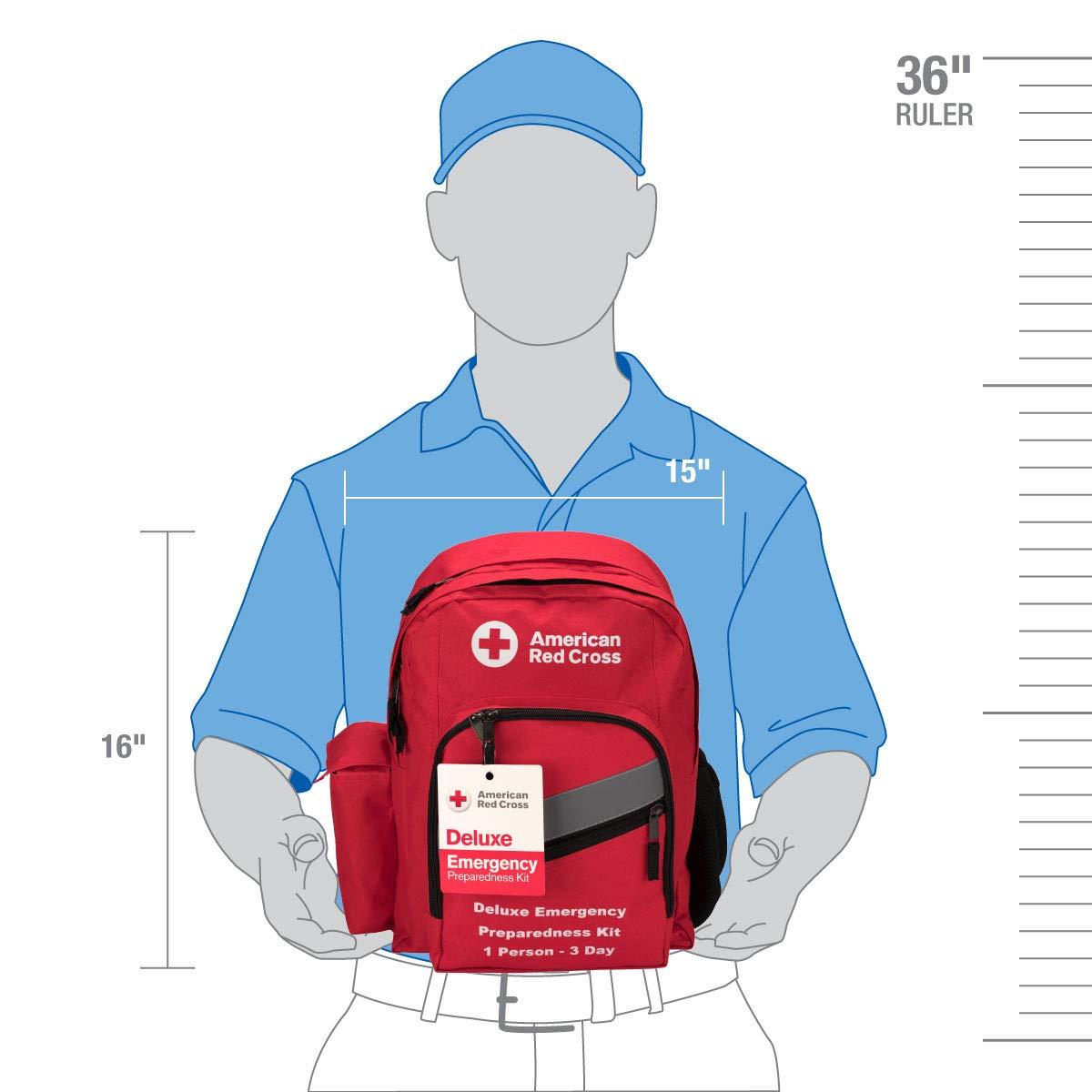 First Aid Only First Aid Only 91052 American Red Cross 3 Day Emergency Preparedness Backpack