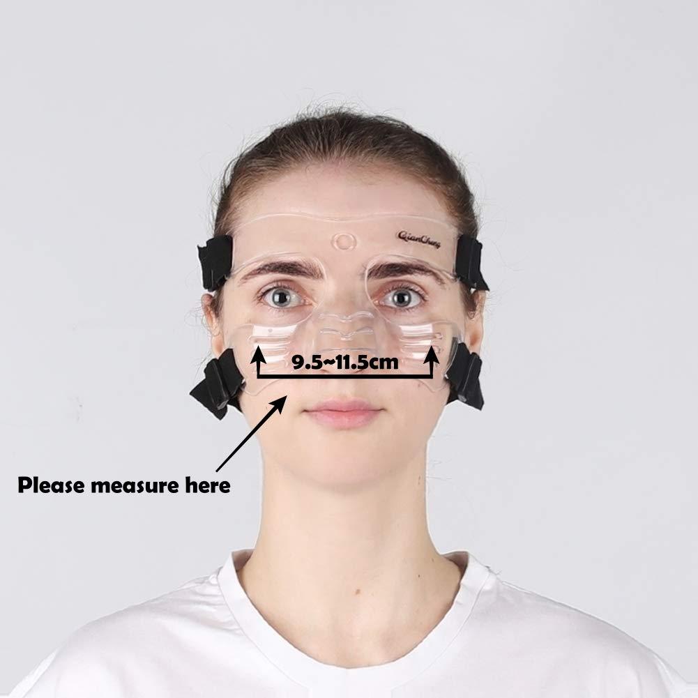 QianCheng Qiancheng Nose Guard with Padding 4 Pack 16 FT Waterproof Kinesiology Tape Face Shield for Broken Nose for Sports Athletes for Women and Teenagers