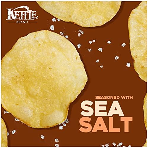 Kettle Brand Kettle Brand Sea Salt Kettle Potato Chips, Gluten-Free, Non-GMO, 7.5 oz Bag (Pack of 12)