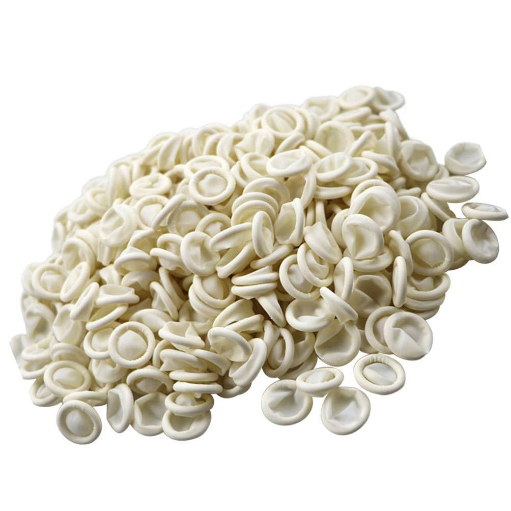 Milisten Milisten Finger Protector fingertip Gloves Rubber Finger Tips hot Glue Finger caps Silicone Finger Sleeve Latex Finger Gloves Finger cots Medium Finger cots Large Thumbnails Cosmetic Man