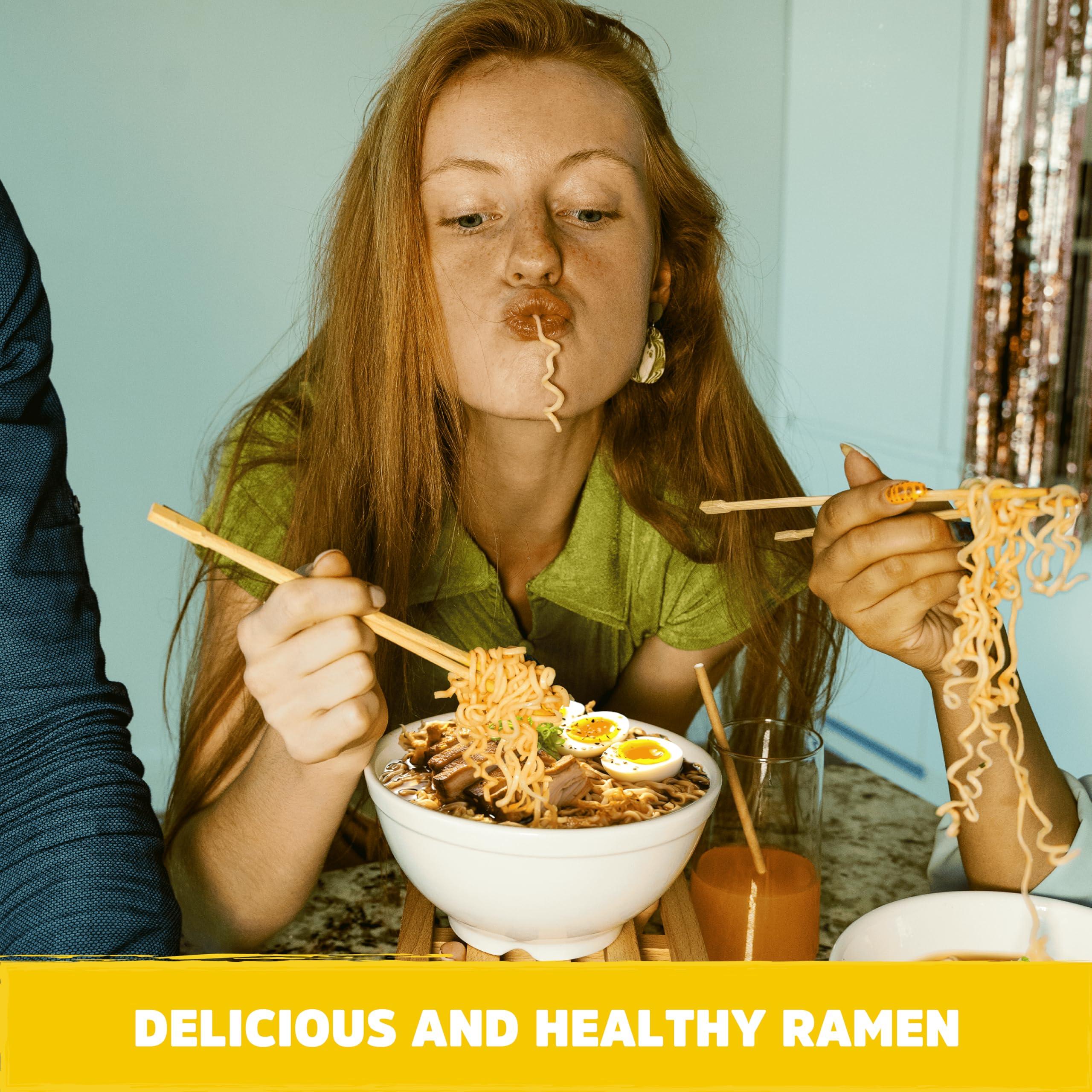 Real Naturals Gluten free ramen noodles low sodium ramen (10 pieces) Plain ramen noodles. Restaurant grade. Japanese healthy ramen noodles from brown rice