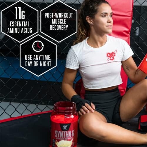 BSN BSN SYNTHA-6 Edge Protein Powder, Chocolate Protein Powder with Hydrolyzed Whey, Micellar Casein, Milk Protein Isolate, Low Sugar, 24g Protein, Chocolate Milkshake, 28 Servings