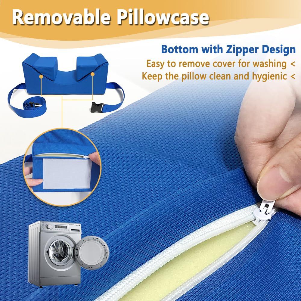 AOSSA AOSSA Wheelchair Headrest Neck Stabilizer Head Support Pillow for Recliner High Back Wheelchair Head Positioning Wedge Neck Support Positioner Keep Head Straight Medical Foam Wedge