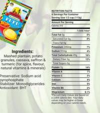 African Delights African Delights Fufu Flour - Instant Fufu Flour - Make Authentic Fufu at Home - Gluten Free, Vegan Fufu Mix African | (Tropiway Plantain Fufu 24oz x2)