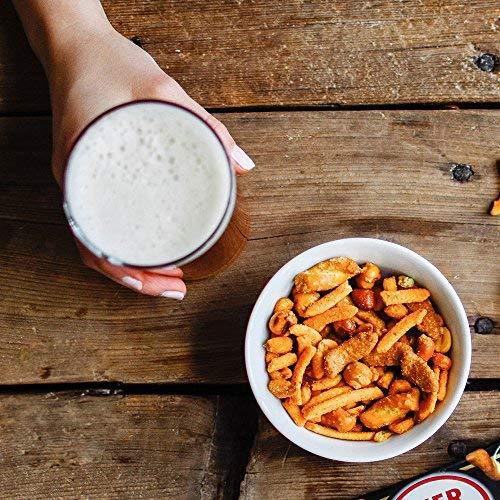 BEER NUTS BEER NUTS Original Bar Mix - Pretzels, Cheese Stix, Sesame Stix, Insane Grain - 26oz Resealable Jar (Pack of 2)