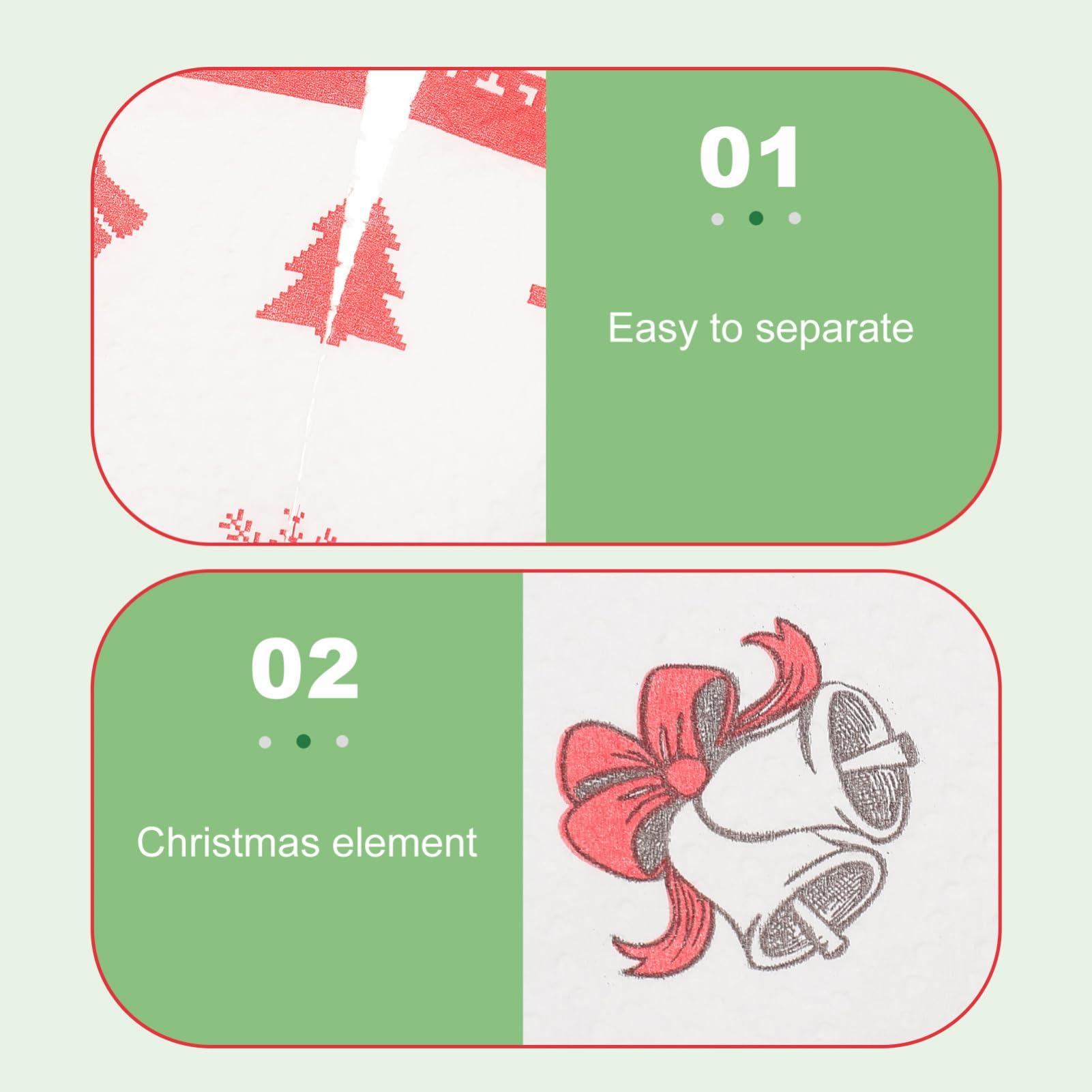 Angoily Angoily Food Paper Sheets, 10 Rolls Christmas Baking Fried Food Paper Food Basket Liners, Sandwich Paper Wraps