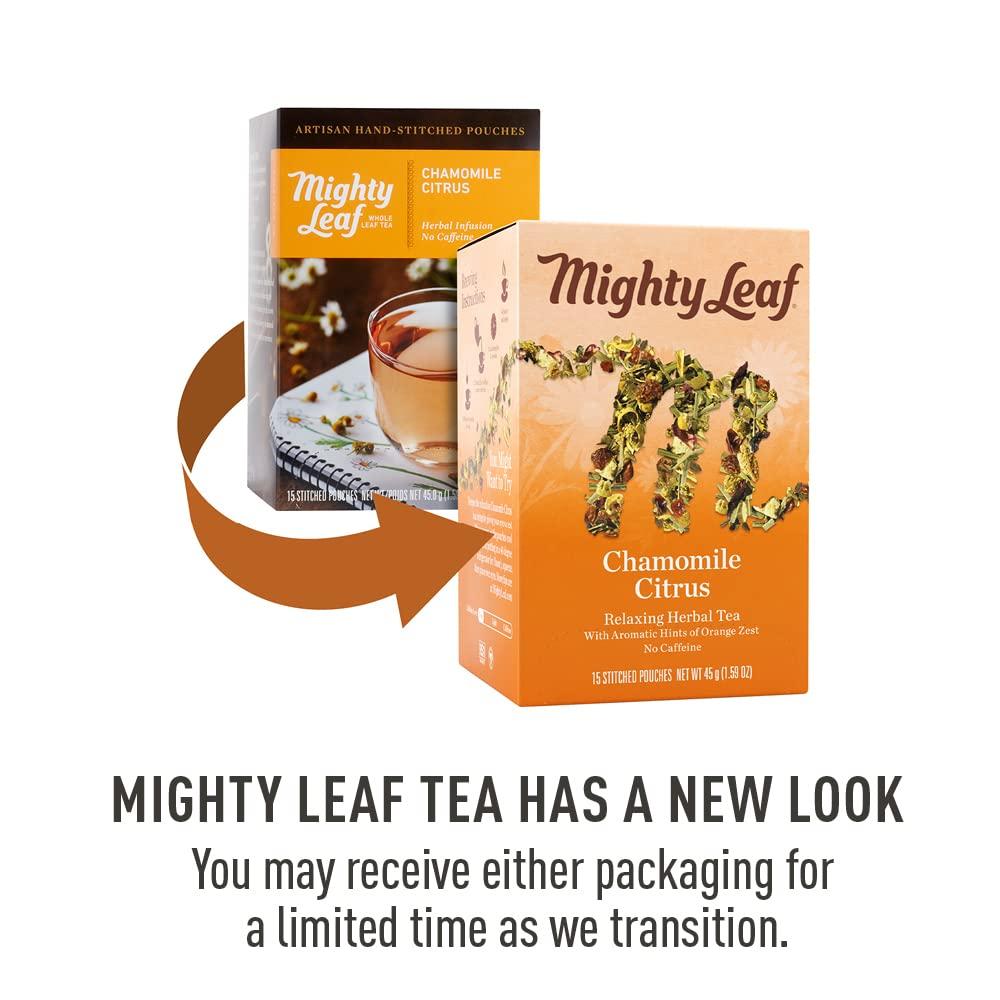 Mighty Leaf Mighty Leaf Whole Leaf Tea Pouches, Chamomile Citrus, 15/Box (510136)