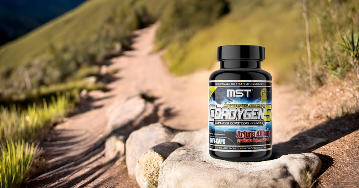 MST MST Millennium Sport Technologies, Cordygen5, US Grown Cordyceps ATP Supplement, Terminalia Arjuna Extract, Preworkout and Pre Endurance, Immune Support, BSCG Certified Drug Free, 90 VCaps
