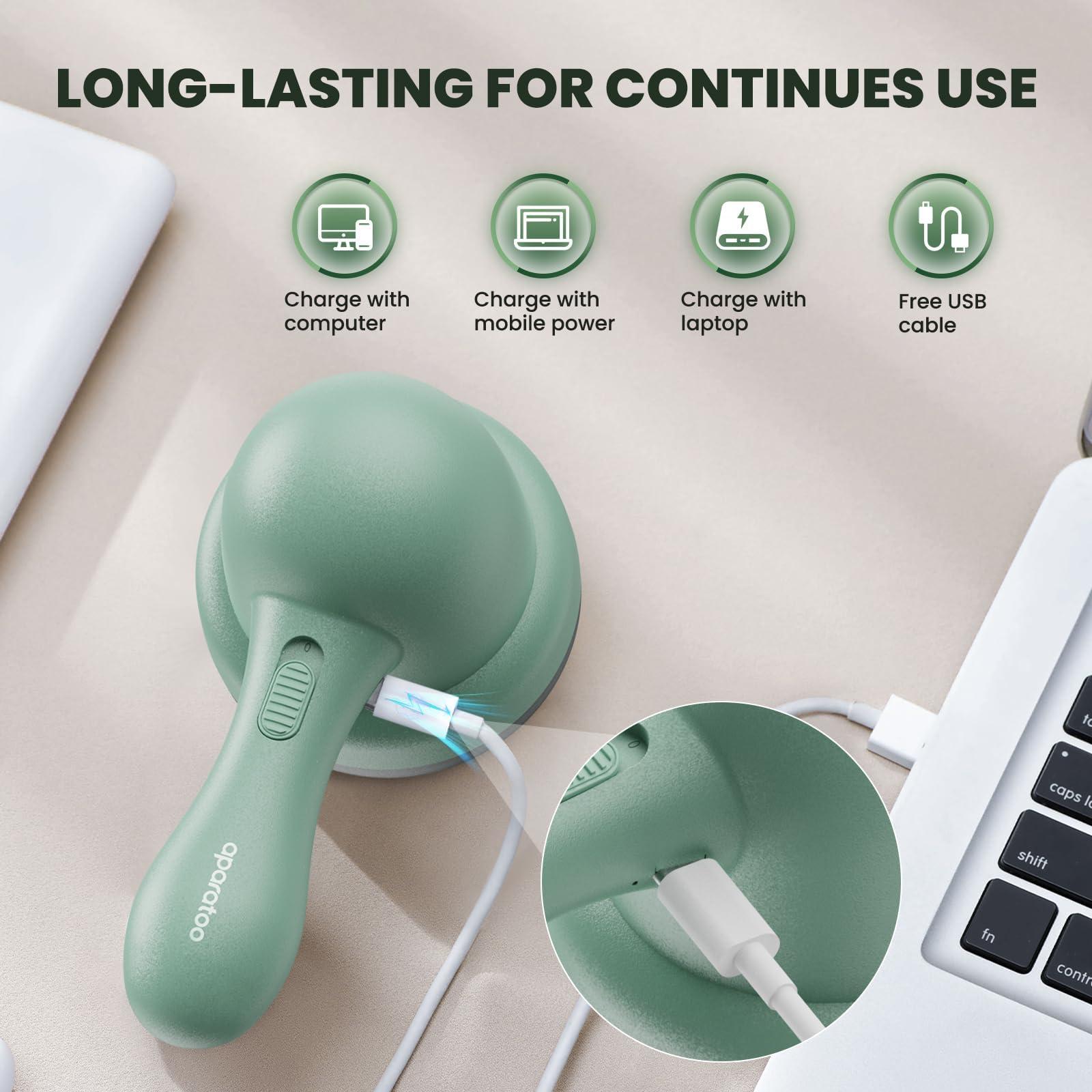 Bubbacare Electric Lint Remover Fabric Shaver, USB Rechargeable Bobble Remover for Clothes Debobbler Clothes Shaver Sweater Shaver Lint Roller Wool Defuzzer Fluff Remover for Clothes Carpet(3 Blades Included)